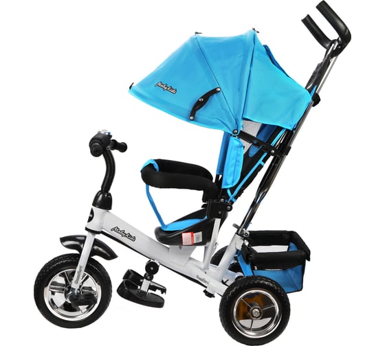 Велосипед трехколесный Moby Kids Comfort 10x8 EVA, голубой 641221