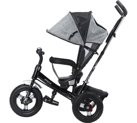 Велосипед трехколесный Moby Kids Comfort 12x10 AIR, серый 649078 1