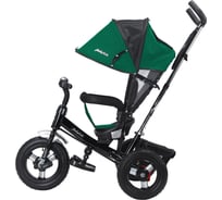 Велосипед трехколесный Moby Kids Comfort 12x10 AIR, зелёный с чёрным 649371