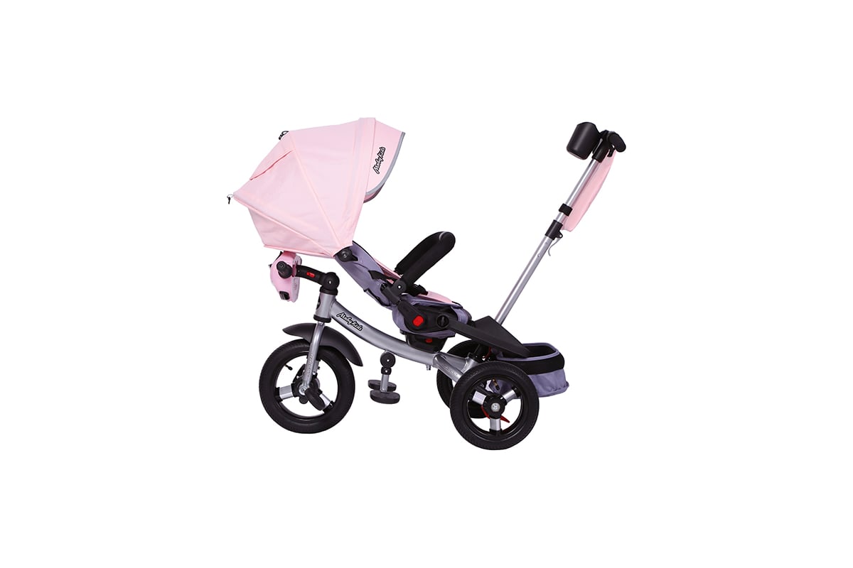 Велосипед трехколесный Moby Kids Leader 360 12x10 AIR Car, розовый ...