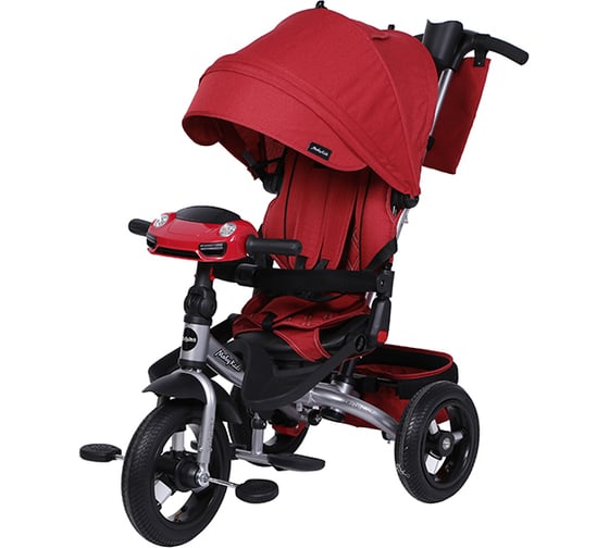 Велосипед трехколесный Moby Kids Leader 360 12x10 AIR Car, цвет Кардинал 649241 1