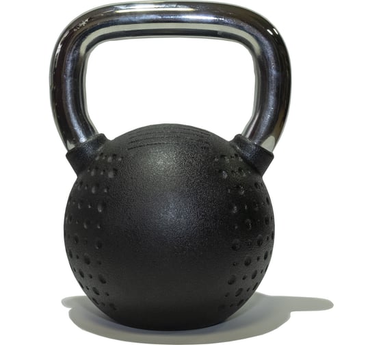 Гиря Original FitTools 16 кг, с хромированной ручкой, полиуретановая (CPU) FT-KB-CPU-16