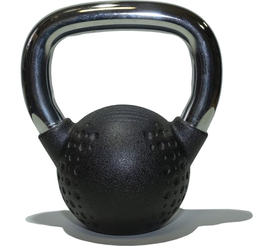Гиря Original FitTools 6 кг, с хромированной ручкой, полиуретановая (CPU) FT-KB-CPU-6