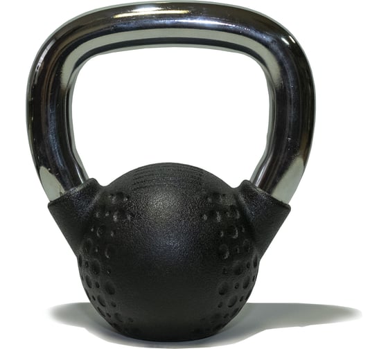 Гиря Original FitTools 4 кг, с хромированной ручкой, полиуретановая (CPU) FT-KB-CPU-4