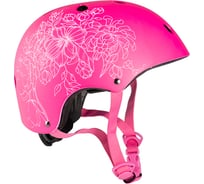 Шлем детский MAXISCOO размер M, розовый с рисунком (2023) msc-hh023002m
