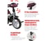 Велосипед трехколесный Moby Kids Travel Pro 360 12x10 AIR Car, бордовый 641356 3