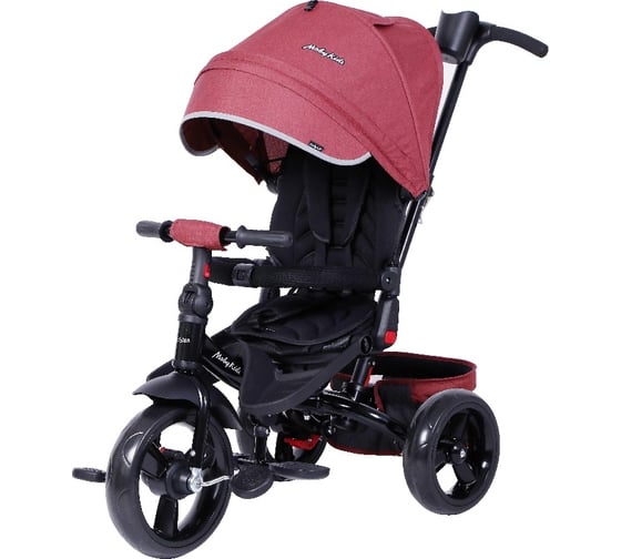 Велосипед трехколесный Moby Kids Leader 360 12x10 EVA, бордо 649239