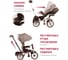 Велосипед трехколесный Moby Kids Leader 360 12x10 EVA, бордо 649239 6