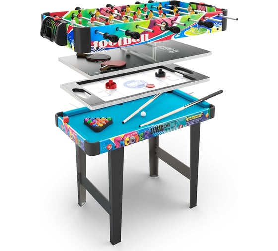 Игровой стол UNIXline Трансформер 4 в 1, 86x43 cм GTMU86X43CL