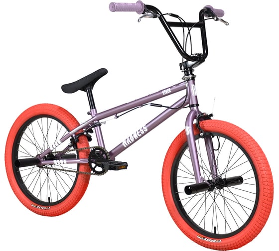 Велосипед STARK 24 Madness BMX 2, фиолетово-серый/перламутр/красный HQ-0014367