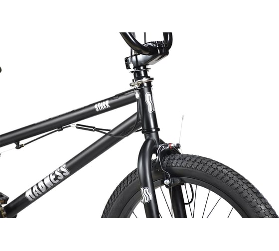 Велосипед STARK 24 Madness BMX 2, черный матовый/серебристый/черный HQ-0014368