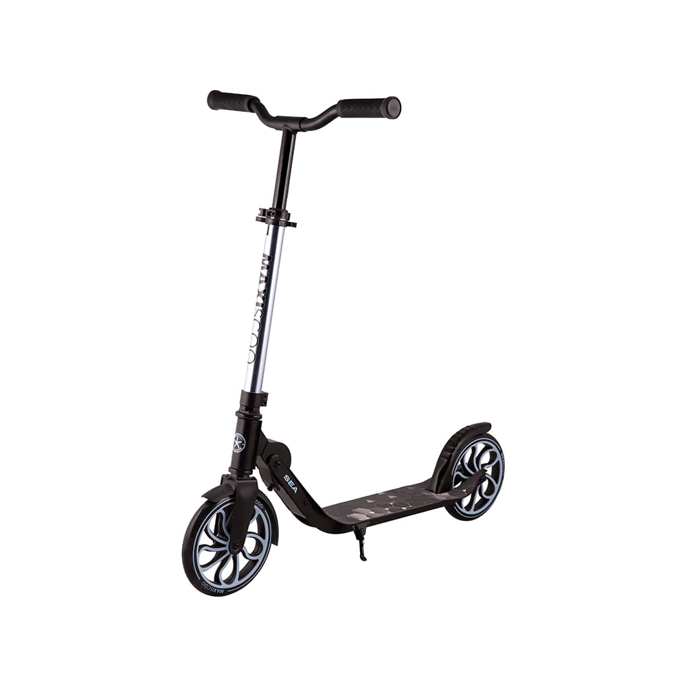 Самокат двухколесный складной MAXISCOO Серия Sea, голубой металлик ...