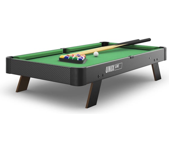 Игровой стол UNIXline Мини Бильярд настольный 88x47 cм, Black GTPU88X47BK 1