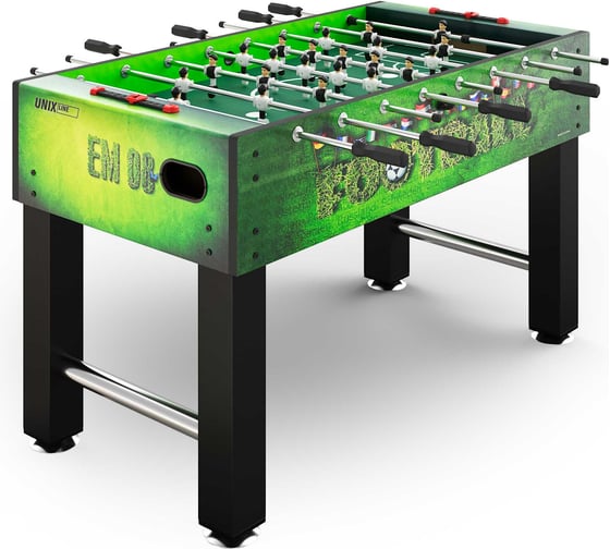Игровой стол UNIXline Футбол - Кикер 140x74 cм, Green GTSFU140X74GR