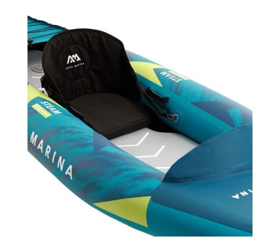 Надувной каяк Aqua Marina Steam-312 Versatile 312x80 см, насос, сиденье, киль, рюкзак, сумка, до 110 кг ST-312