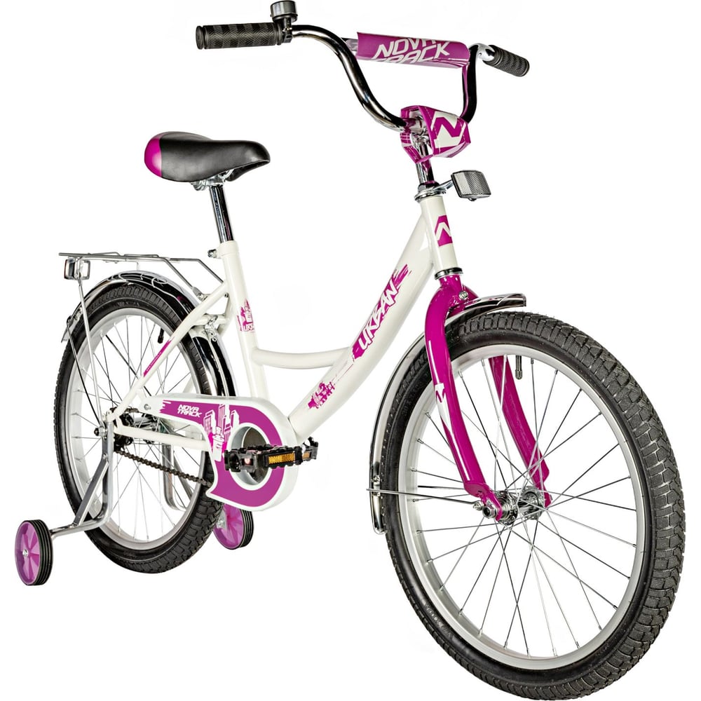 Велосипед NOVATRACK URBAN 20" белый, защита А-тип, тормоз ножной ...
