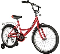 Велосипед NOVATRACK URBAN 20" красный, защита А-тип, тормоз ножной, крылья и багажник хромированные 203URBAN.RD22