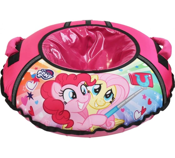 Надувная ватрушка-тюбинг Nika My little pony розовый с автокамерой 70 см ТБ1-70/LP 1