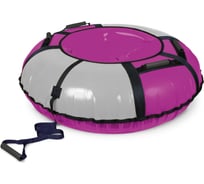 Надувная ватрушка-тюбинг Nika Классик баклажан/серебро с автокамерой 70 см ТБ1К-70/БС
