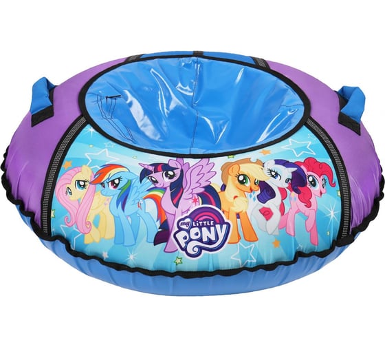 Надувная ватрушка-тюбинг Nika My little pony голубой с автокамерой 90 см ТБ1-90/LP 1