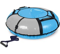 Надувная ватрушка-тюбинг Nika Классик голубой/серебро с автокамерой 95 см ТБ1К-95/ГС