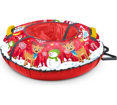 Надувная ватрушка (тюбинг) с автокамерой, 85 см, "Зимний kids" Nika ТБ3К-85/З2