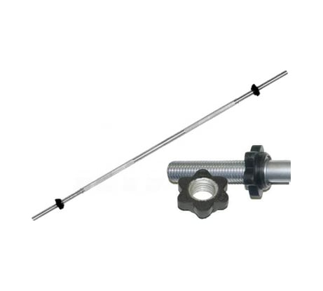 Гриф Barbell 1250 мм, диаметр 30 мм, замок гайка Кетлера 340