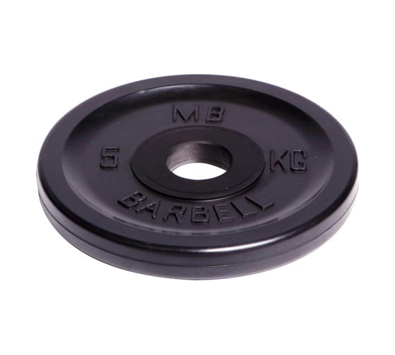 Олимпийский диск Barbell диаметр 51 мм, чёрный, 5.0 кг 469
