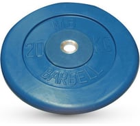 Обрезиненный диск Barbell диаметр 26 мм, цветной, 20.0 кг 402