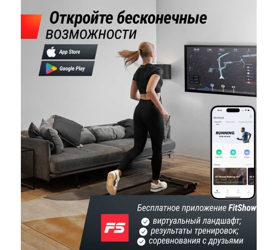 Беговая дорожка UNIXFIT R-220 TDR220