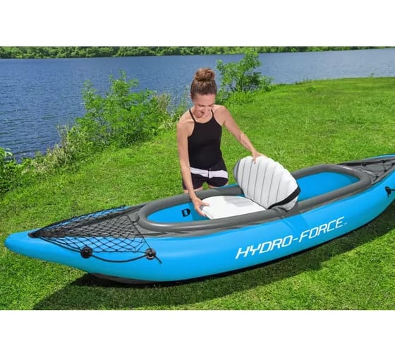 Надувная байдарка BestWay Cove Champion X2 331x91см, алюминиевое весло 230 см, насос 62003, до 180 кг 65131 BW