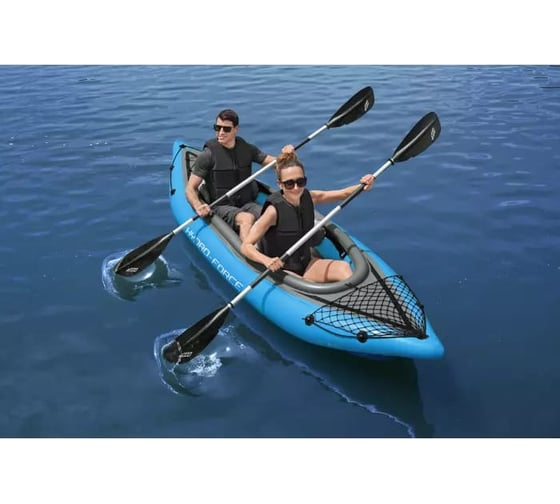 Надувная байдарка BestWay Cove Champion X2 331x91см, алюминиевое весло 230 см, насос 62003, до 180 кг 65131 BW