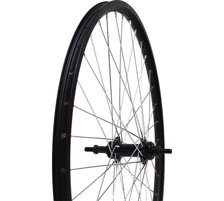 Колесо заднее STARK 26" MTB под трещотку, двойной обод Qijian DA18 36H, алюминиевая втулка FR-03R 36H на гайках, черный HQ-0015468