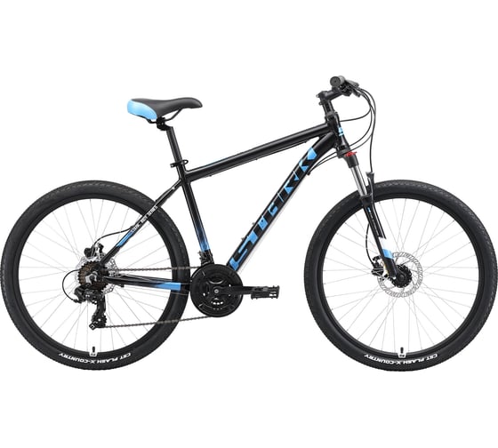 Велосипед STARK 19 Indy 26.2 HD, чёрный/синий/голубой, размер рамы 16" H000014060 1