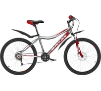 Велосипед BLACK ONE Ice 24 D серый/красный/белый H000016600