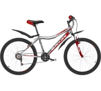 Велосипед BLACK ONE Ice 24 серый/красный/белый H000016601
