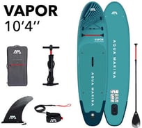 SUP-доска Aqua Marina Vapor Aqua Splash 315x79x15 см, насос, весло, лиш, киль, ремнабор, сумка, до 140 кг BT-23VAP