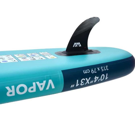 SUP-доска Aqua Marina Vapor Aqua Splash 315x79x15 см, насос, весло, лиш, киль, ремнабор, сумка, до 140 кг BT-23VAP