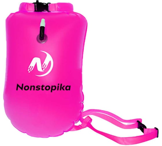 Буй для безопасного плавания Nonstopika 20л, розовый Buoy20l-pink
