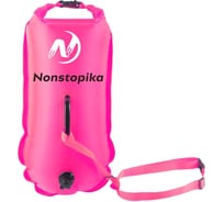 Буй для безопасного плавания Nonstopika 28 л, розовый Buoy28l-pink