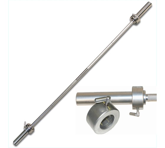 Гриф Barbell, 1850 мм, d 50 мм, замок стопорный, 368 1