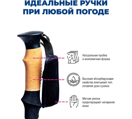 Палки для скандинавской ходьбы RoadLike, 308095