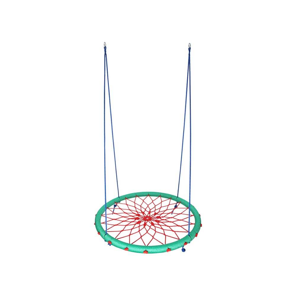 Качель-гнездо MoyDvor 100 см, гнездо паутинка подвесные круглые для ...