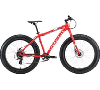 Велосипед STARK Fat 26.2 D, 2020 г, красный/белый/серый, размер рамы 18", H000017176