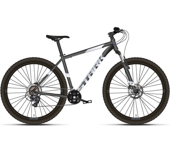 Велосипед STARK Hunter 27.3 HD, 2021 г, чёрный/белый, рама 18" HC-389DB78 1