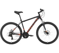 Велосипед STARK Indy 26.1 D Shimano, 2021 г, черный/оранжевый, размер рамы 18", HD00000039