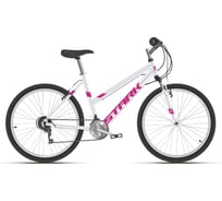 Велосипед STARK Luna 26.2 V, 2021 г, белый/розовый, размер рамы 18", HD00000200