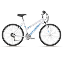 Велосипед STARK Luna 26.1 V, 2021 г, серебристый/голубой, размер рамы 16", HD00000211