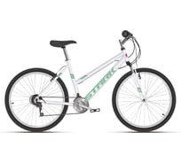Велосипед STARK Luna 26.1 V, 2021 г, белый/салатовый, размер рамы 18", HD00000209