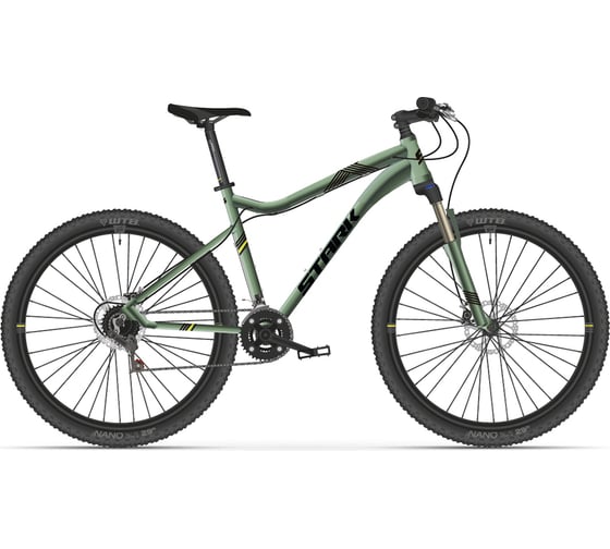 Велосипед STARK Tactic 29.4 HD, 2021 г, болотный/синий, размер рамы 18", HC-389DB62